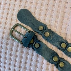 Pepe Jeans London Blue Leather Belt